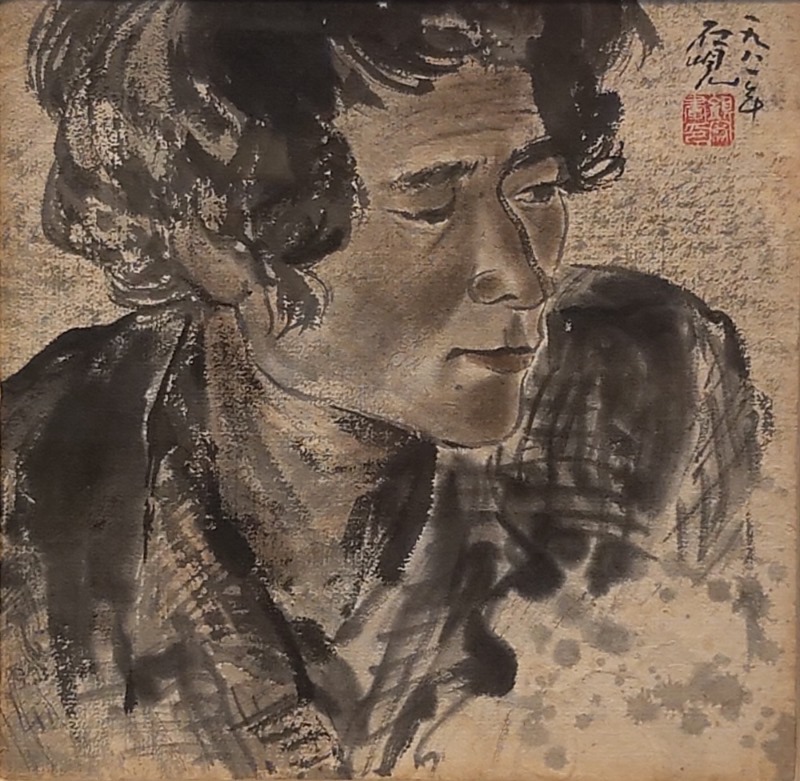 박은용.자화상.1981.수묵담채.28x28cm.박종석 박은용 추모개인전.생각상자.191120-1.jpg