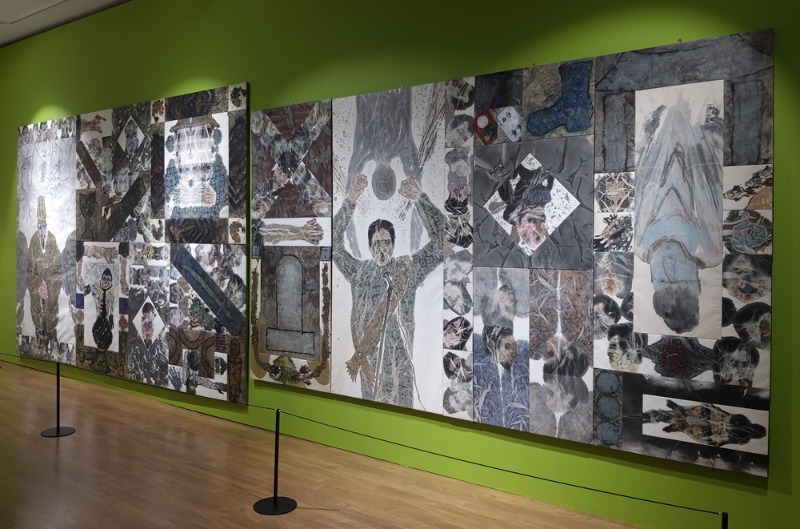 허진.묵시4,6.1988,1990.한지에수묵채색.200x340,244x366cm.jpg