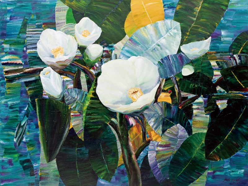 White Camellia 2017 캔버스에 아크릴릭 acrylic on canvas 193.9×259.1cm.jpg