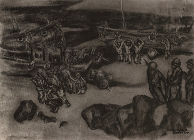 여순사건 목탄화2 2019 종이에 목탄 charcoal on paper 79×109.5cm.jpg
