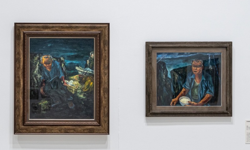강종열,조씨의하루5,1992,캔버스에유채,90.9x72.7cm,조씨의하루6,1995,캔버스에유채,60.6x72.7cm.jpg