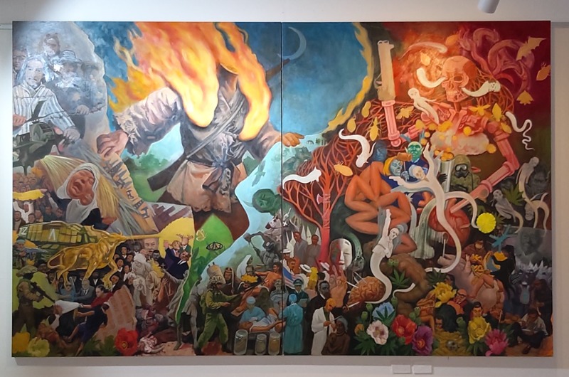 김우성,유령이온다,2024,캔버스에유채,227x336cm.jpg