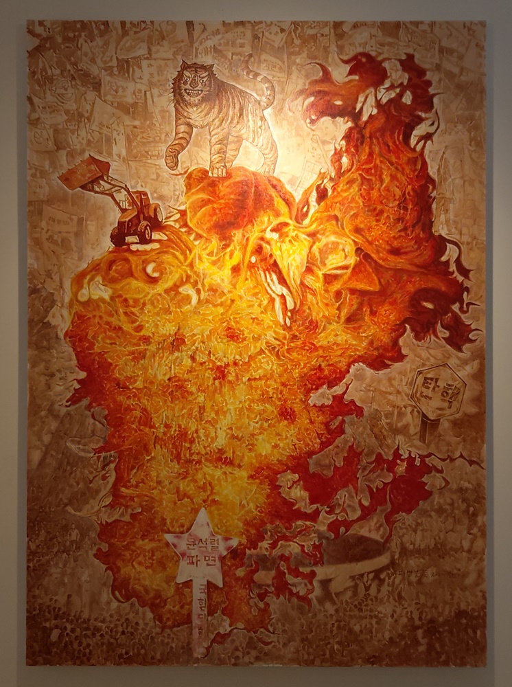 박태규,파면불꽃_2025,2025,,천에아크릴,227.3x162.1cm.jpg