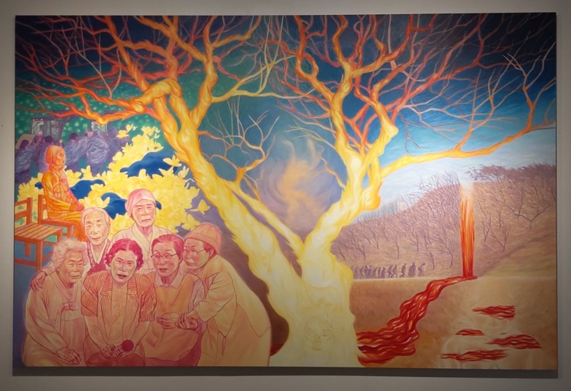 김화순,일어서는목소리,2025,캔버스에유채,157x240cm.jpg