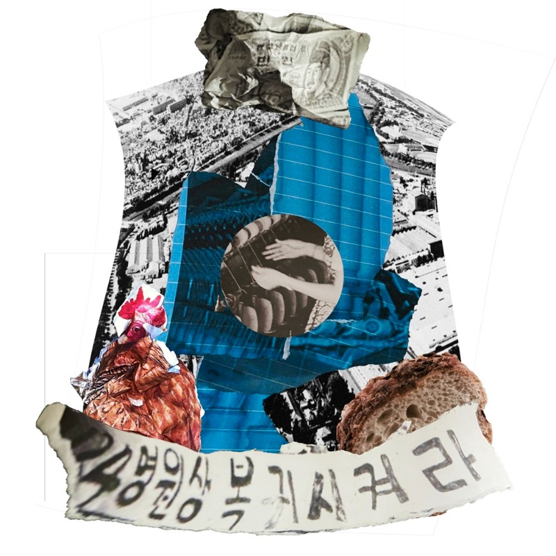정한결, 《생존：폭력의 형태 ［복귀］》, 2022, Fabric print, 280×310cm.jpg