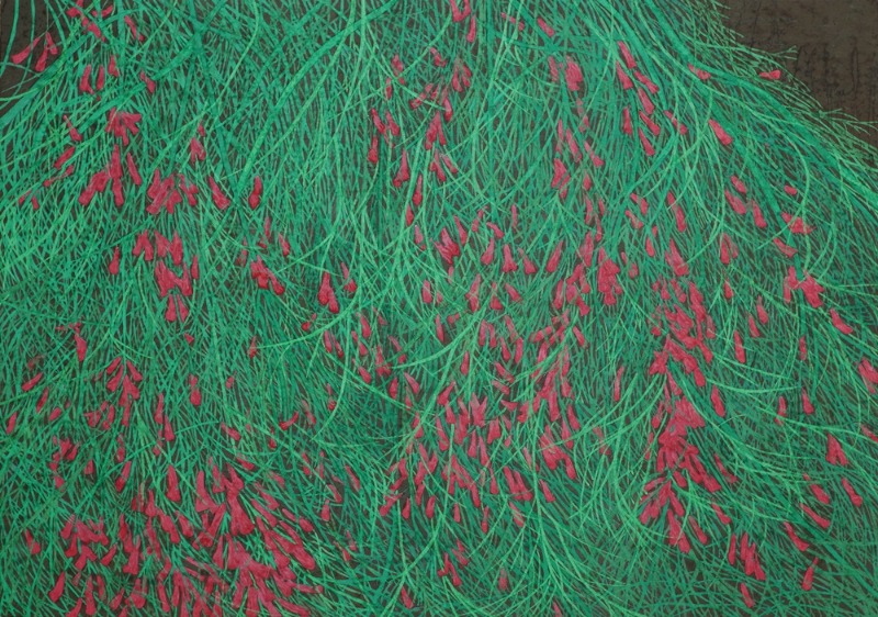 선민정, _Crop_쏟아지는 중_2023,65.1x90.9cm,장지에 채색.jpg
