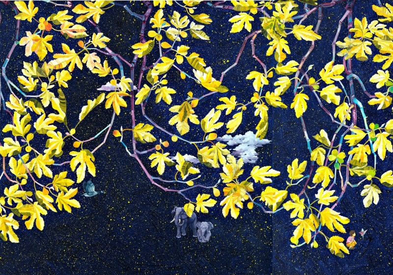 김수진,Figverse,2018,130.3x521.2cm, oil on canvas.jpg