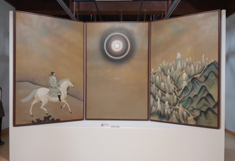 Laurent Grasso,과거에대한고찰,캔버스에유채,200x400cm,전남도립미술관소장.jpg