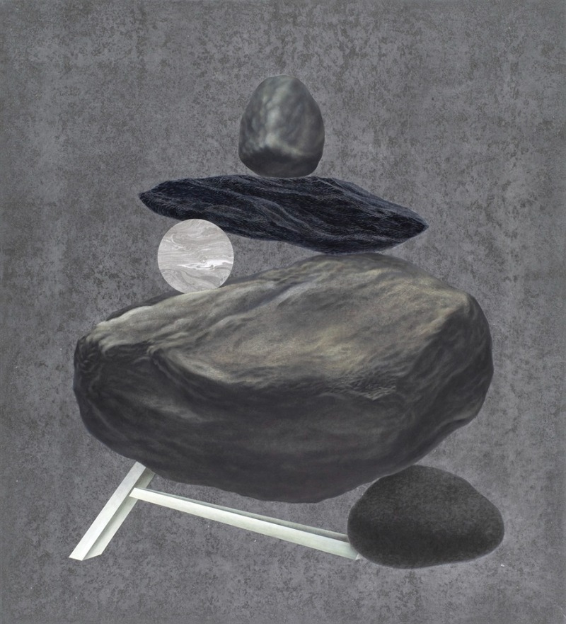 불확실한 믿음과 그럼에도 불구하고, 2024 장지에 혼합재료110×100 .jpg