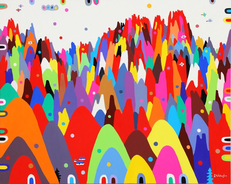 금강산, 130x162.2cm, 캔버스에 유채, 2005, 광주시립미술관.jpg