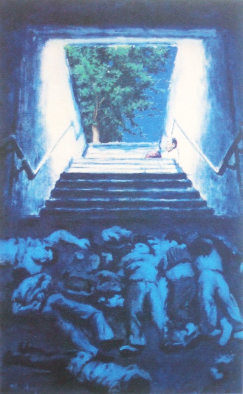 정희승 <비상구>, 1998, 캔버스 유채, 91.5x147.5cm