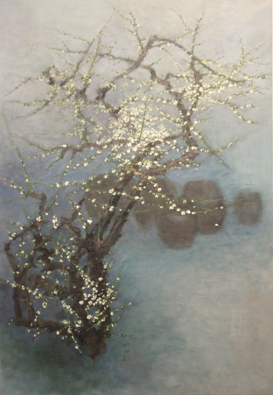 서미라 <매화와 항아리>, 2011, 캔버스에 유채, 162x112cm