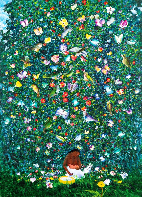 강종열 <탄생-Love>, 2014, 캔버스에 유채, 90.9x65.1cm