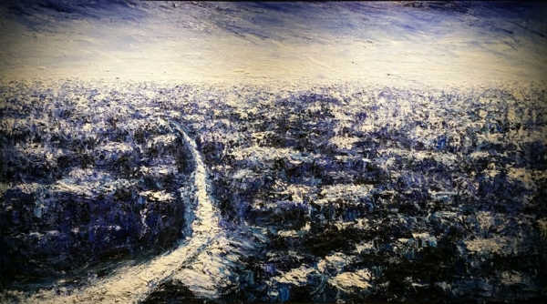 한희원 &lt;K도시의 풍경&gt;, 2016, 캔버스에 유화, 150x260cm
