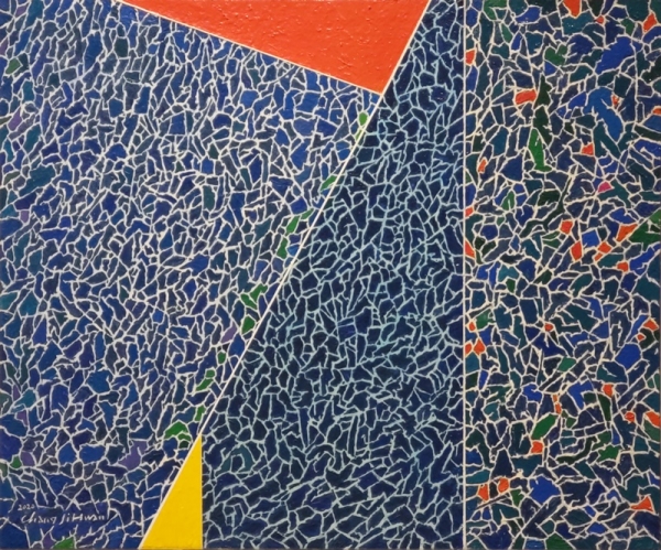 장지환 &lt;삶의 무게&gt;, 2021, 캔버스에 유채, 91x91cm