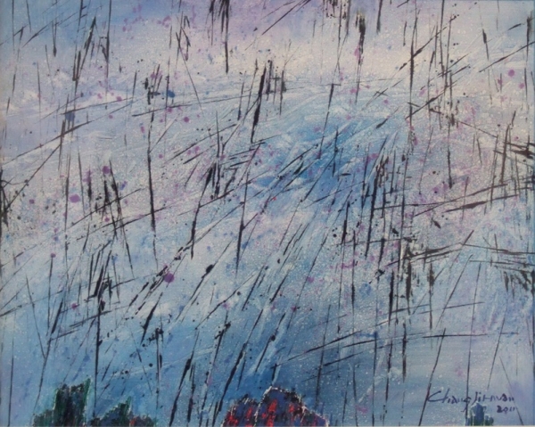 장지환 &lt;늪지에서&gt;, 2011, 캔버스에 유채, 41x31.8cm