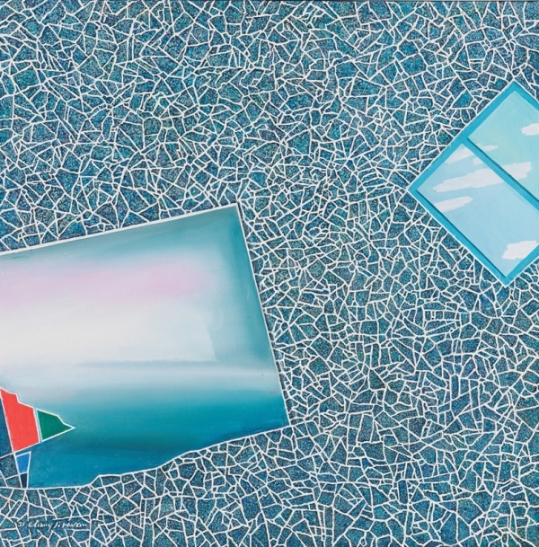 장지환 &lt;삶의 무늬&gt;, 2021, 캔버스에 유채, 91×91cm