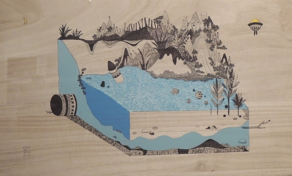 최미연, 2013, 한지에 채색