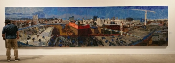 박성완 &lt;구 도청 9&gt;, 2015, 캔버스에 유채, 728x182cm