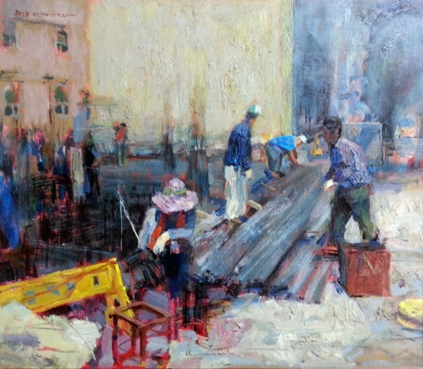 박성완 &lt;땀&gt;, 2013, 캔버스에 유채, 64.7x56.3cm