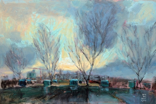 박성완 &lt;구 도청 겨울나무&gt;, 2013, 캔버스에 유채, 90.8x61cm