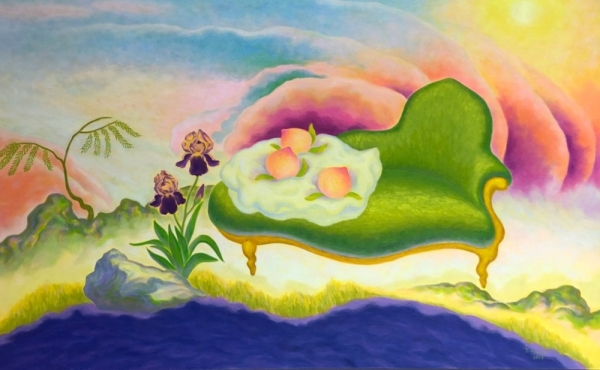 전현자 &lt;The Dreamy Sofa&gt;, 2018, 캔버스에 유채, 116.8x80.3cm