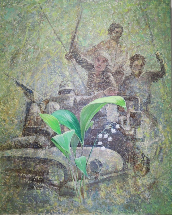김희련 &lt;오월에는 사랑하는 이에게 은방울꽃을&gt;, 2008, 캔버스에 아크릴릭, 91x72.7cm