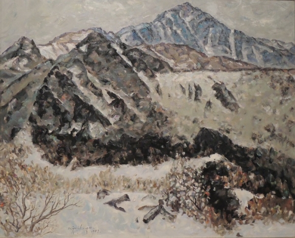 조규일, &lt;지리산 천왕봉&gt;, 1987, 캔버스에 유화, 130x162cm.