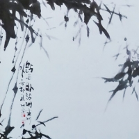 이병오 <맑은 바람>, 2017, 한지에 수묵담채, 70x130cm