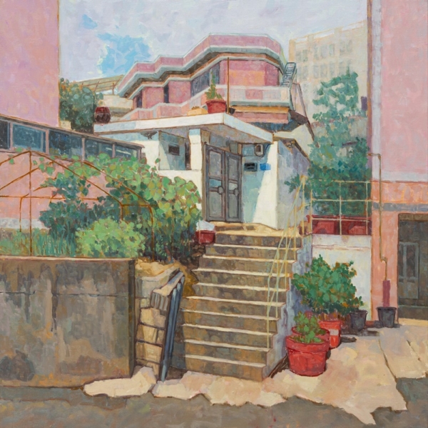 노여운 &lt;머무르다&gt;, 2024, 캔버스에 유채 