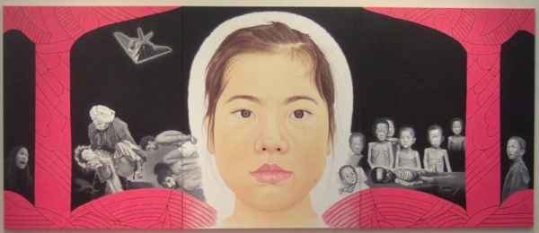 정희승 &lt;생명의 물&gt;, 2009, 캔버스에 아크릴릭, 390.9x162cm