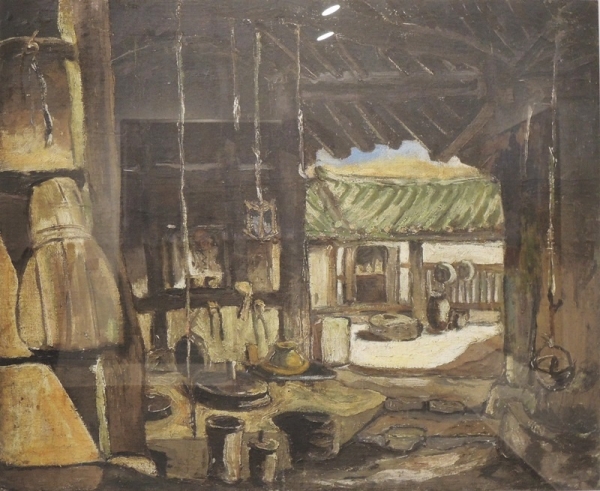 손 동 &lt;선암사의 부엌&gt;, 1943, 캔버스에 유화, 60x80cm