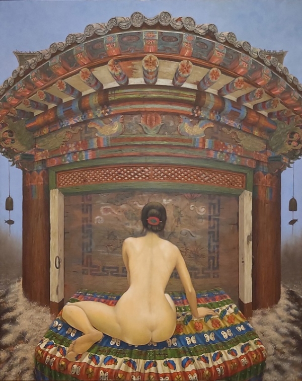 이강하 &lt;망 忘&gt;, 1984, 캔버스에 유화, 162.2x130.1cm