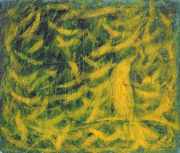 윤세영 &lt;그리움&gt;, 1999, 장지에 분채, 52x45cm