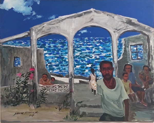 강종열 &lt;동티모르, 전쟁이 남긴 흔적&gt;, 2004, 캔버스에 아크릴릭, 72.7x91cm