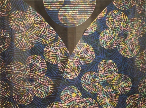 강행복 &lt;명상-10313&gt;, 2010, 목판화, 56x76cm