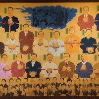 이상호 <일제를 빛낸 사람들>, 2020, 한지에 채색, 240x320cm