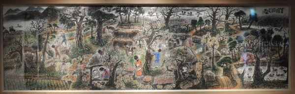 박은용 &lt;남도의 가을날&gt;, 2007. 수묵담채. 109x367cm