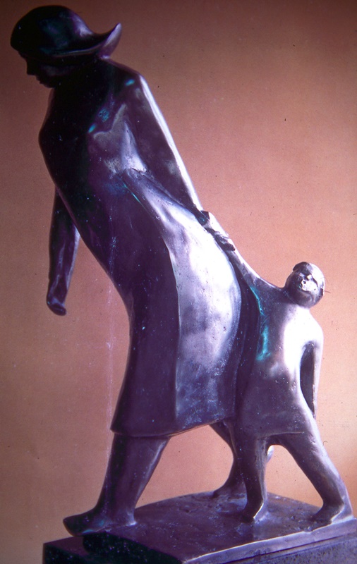 박양선 <떼쓰는 아이>. 1990. 브론즈. 70x35x35cm