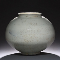 송기진 <雪海>, 초벌 덤벙분장 백자 항아리